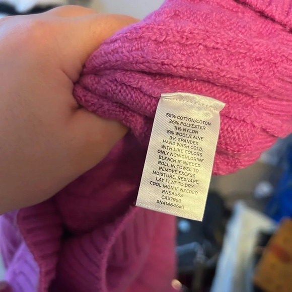 SOMETHING NAVY WOOL BLEND CARDIGAN - Picture 4 of 4